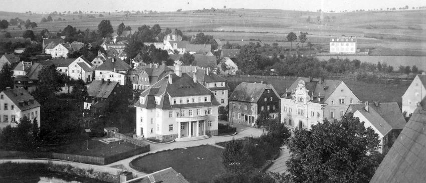 Rathaus vom Kirchturm Sept  1932