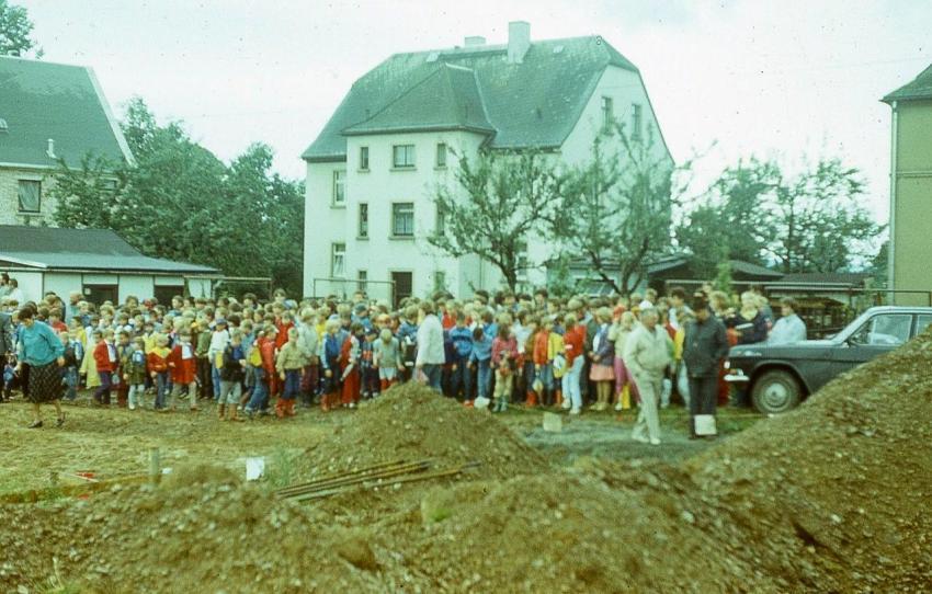 Grundsteinlegung Mittelschule 1987 01 1