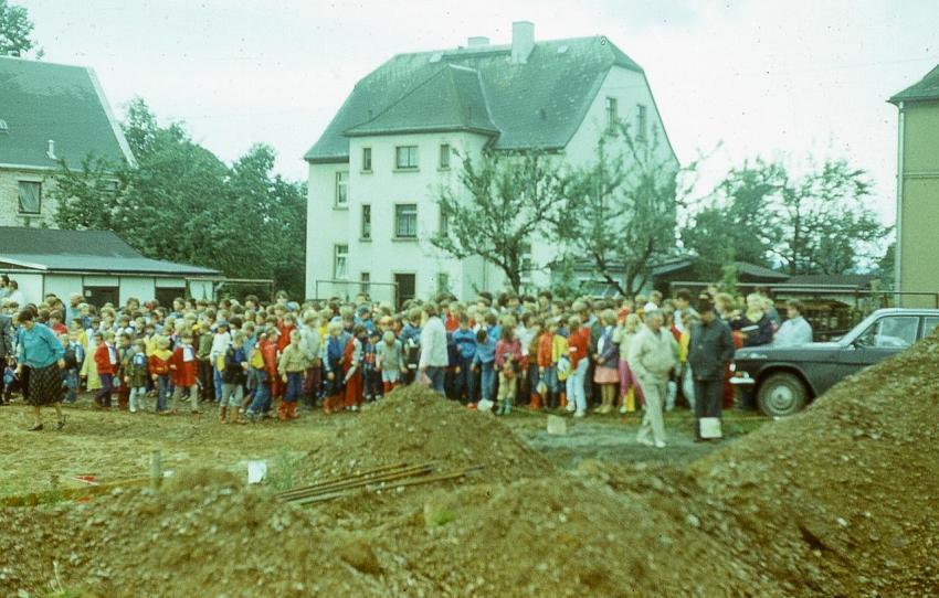 Grundsteinlegung Mittelschule 1987 03 1