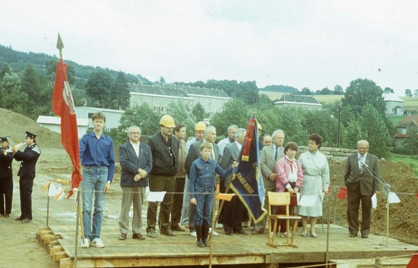 Grundsteinlegung Mittelschule 1987 11 1