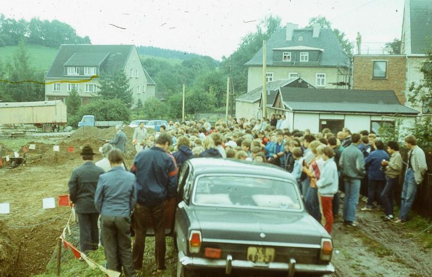 Grundsteinlegung Mittelschule 1987 08 1