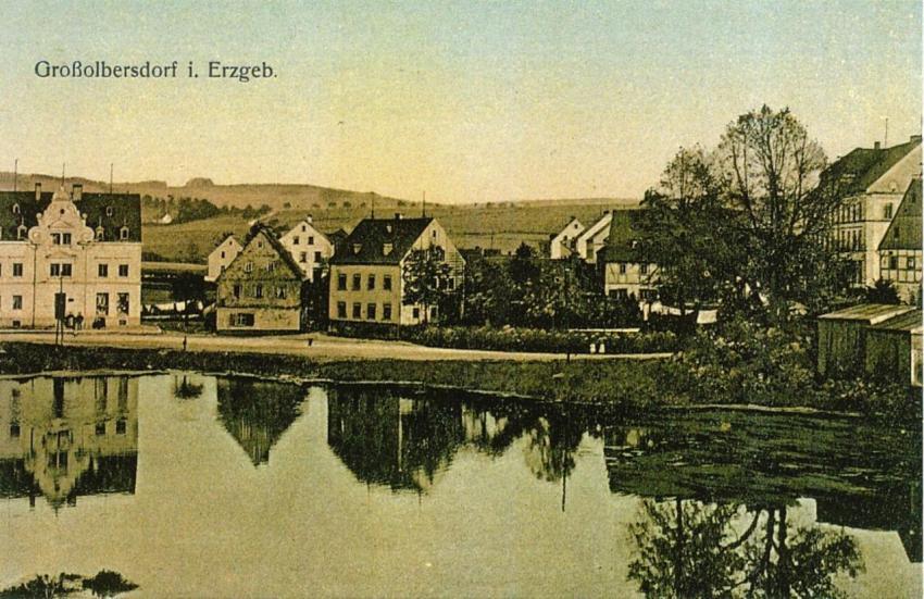 Kirchteich um 1910 PK farbig