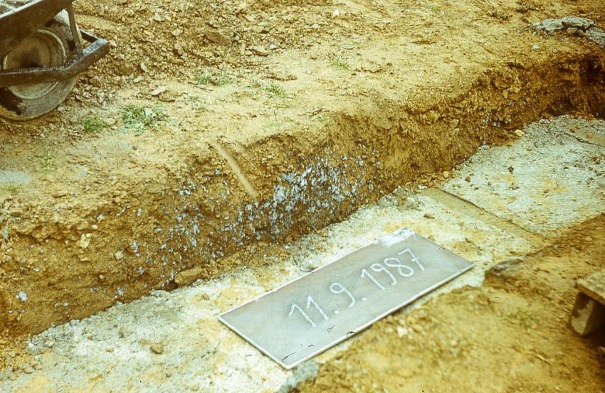 Grundsteinlegung Mittelschule 1987 05 1