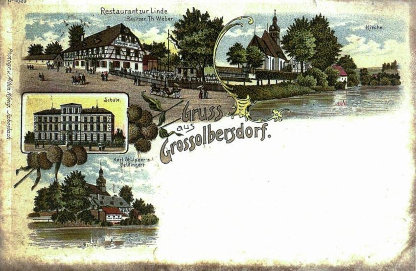 Kirchteich m Gasth Linde mehrt PK farbig