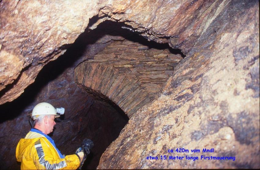 420m 001 ca 15m langer Bruchsteinausbau