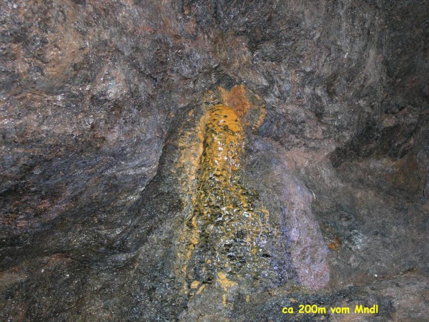 200m Sinterbildung im Hangenden