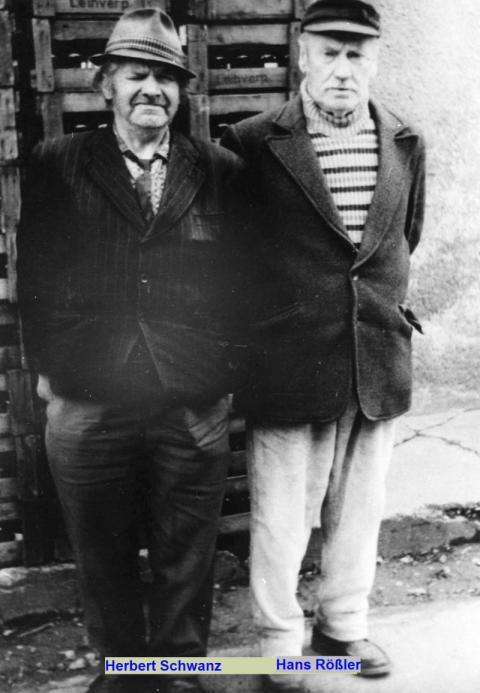 Zwei Originale Hans Rößler und Herbert Schwanz