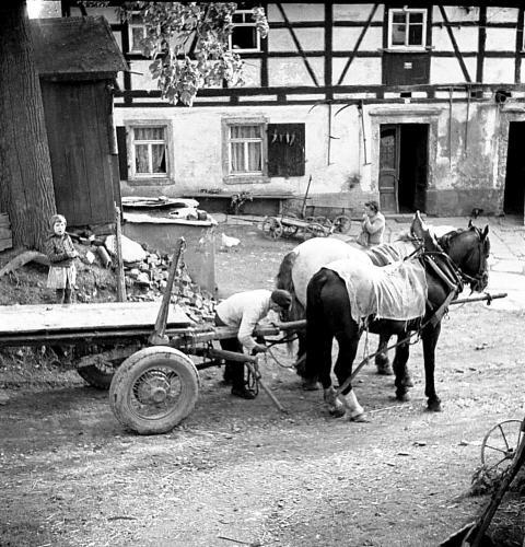 0145 Gespann fur Kartoffelernte vorbereiten