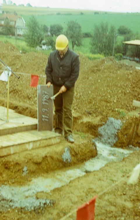 Grundsteinlegung Mittelschule 1987 09 1